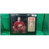 Image 1 : Framed Gordie Howe picture with season stats 15"x12"