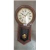 Image 1 : Vintage wooden pendulum clock 30"x16"