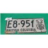Image 1 : Vintage 1952 BC license plate