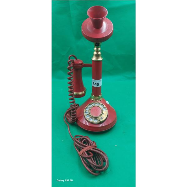 Vintage rotary candlestick phone