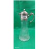 Image 1 : Large antique silver plated pitcher with ice reserver 14"