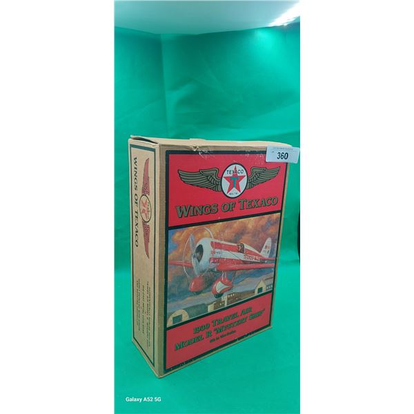 Texaco 1930 Model R "Mystery ship die cast plane" box dated 1997