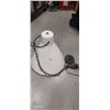 Image 1 : New large white enamel hanging industrial lamp 18" tall with 5 foot chain