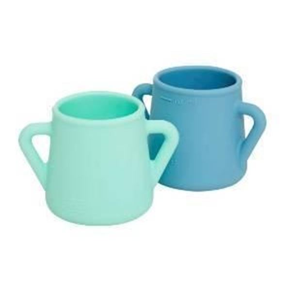 Wean Meister Sippy Skillz Mint and Teal Blue 2 Count