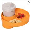 Image 1 : My Travel Tray/Round – Extend Your Current Cup Holder to Hold Your Cup Plus a Tray for Snac