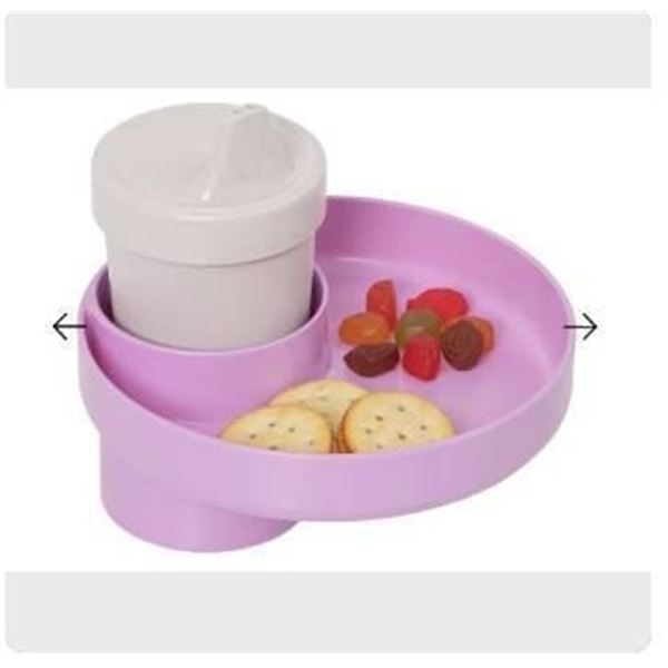 My Travel Tray/Round – Extend Your Current Cup Holder to Hold Your Cup Plus a Tray for Snac