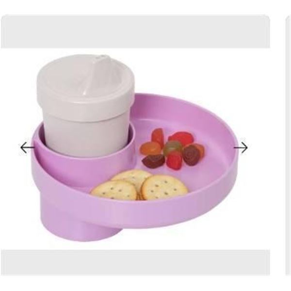 My Travel Tray/Round – Extend Your Current Cup Holder to Hold Your Cup Plus a Tray for Snac