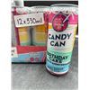 Image 1 : Candy Can Birthday Cake Flavored Sparkling Drink, 12 x 330ml, Zero Sugar
