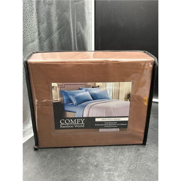 Comfy Bamboo World 8800 Gold Series Full Sheet Set, 4 Pieces