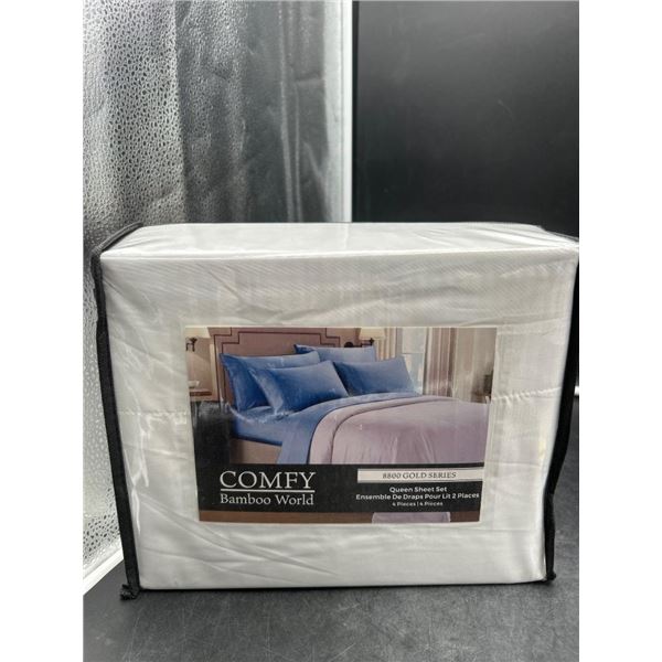 Comfy Bamboo World 8800 Gold Series Queen Sheet Set 4 Pieces