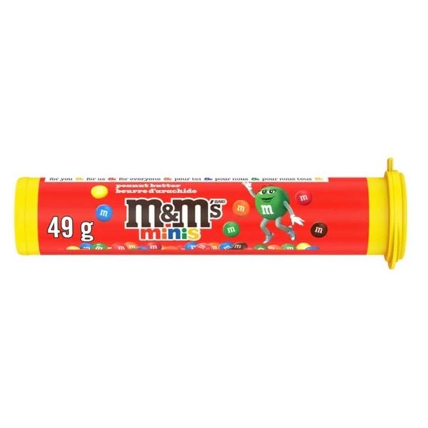 M&M’s Minis Peanut Butter Candy Tubes 24 x 49 g