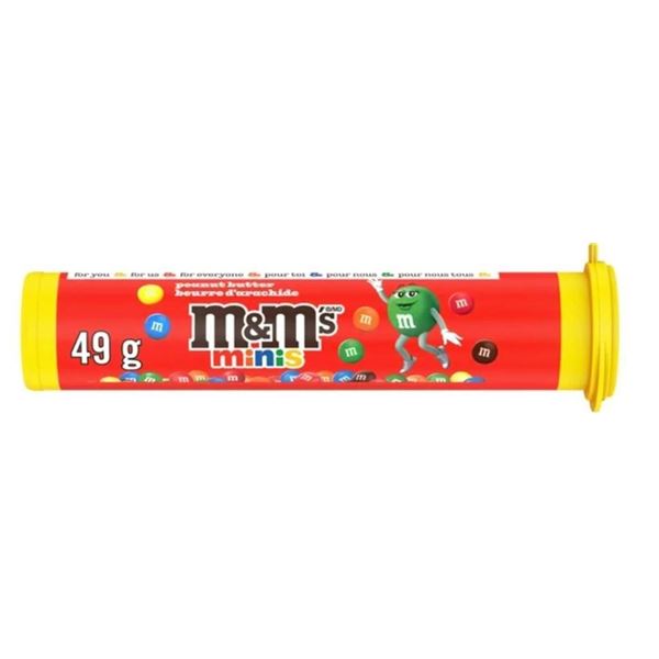 M&M’s Minis Peanut Butter Candy Tubes 24 x 49 g