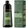 Image 1 : HerbalHue Black Hair Dye Shampoo & Conditioner, 13.5 FL OZ (400 ML)