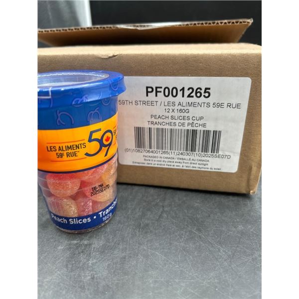 59th Street Peach Slices Cndy Cup 12 x 160g