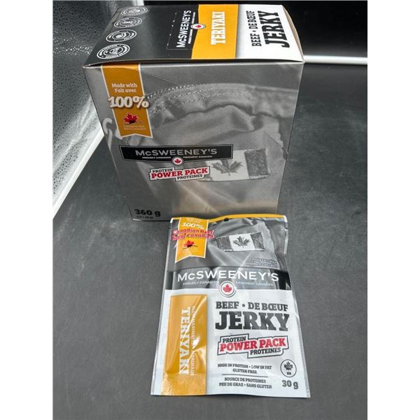McSweeney’s Beef Jerky Teriyaki Flavor – 12 x 30g Individual Packs