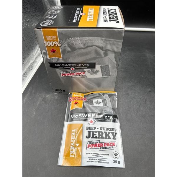 McSweeney’s Beef Jerky Teriyaki Flavor – 12 x 30g Individual Packs