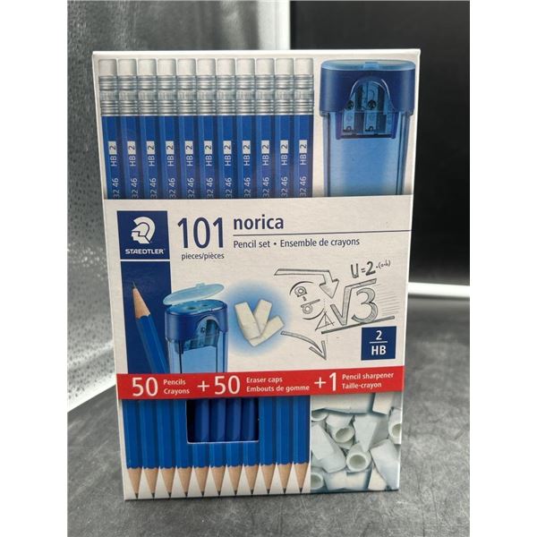 Staedtler Norica Pencil Set With Erasers and Sharpener, 101 Pieces