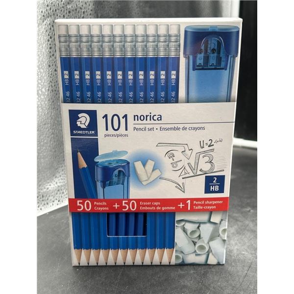 Staedtler Norica Pencil Set With Erasers and Sharpener, 101 Pieces
