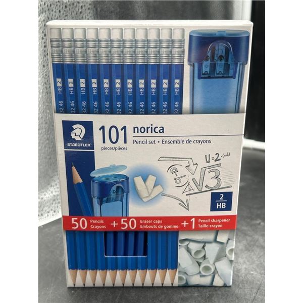 Staedtler Norica Pencil Set With Erasers and Sharpener, 101 Pieces
