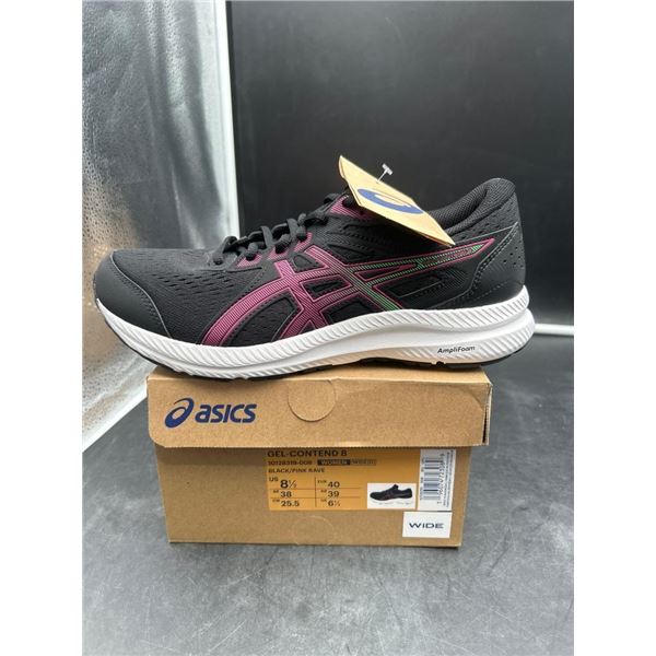 ASICS Gel-Contend 8 Women’s Running Shoes, Black/Pink Rave, Size 8.5 Wide