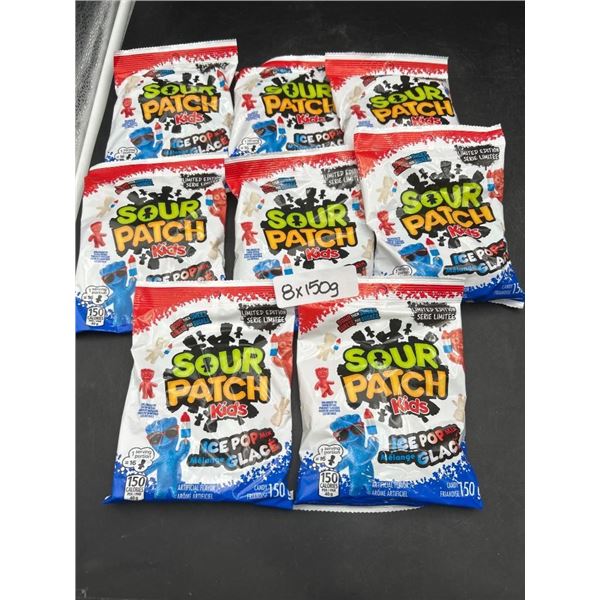 Sour Patch Kids Ice Pop Mix Candy 8 Packs of 150g Each