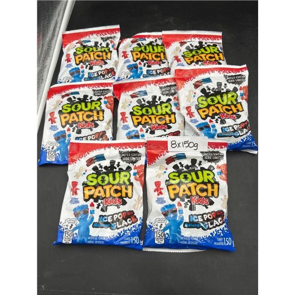 Sour Patch Kids Ice Pop Mix Candy 8 Packs of 150g Each