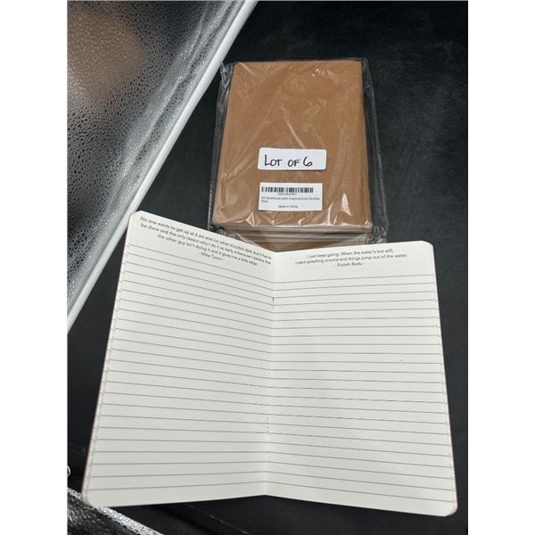 Set of 6 A5 Notebooks with Inspirational Quotes