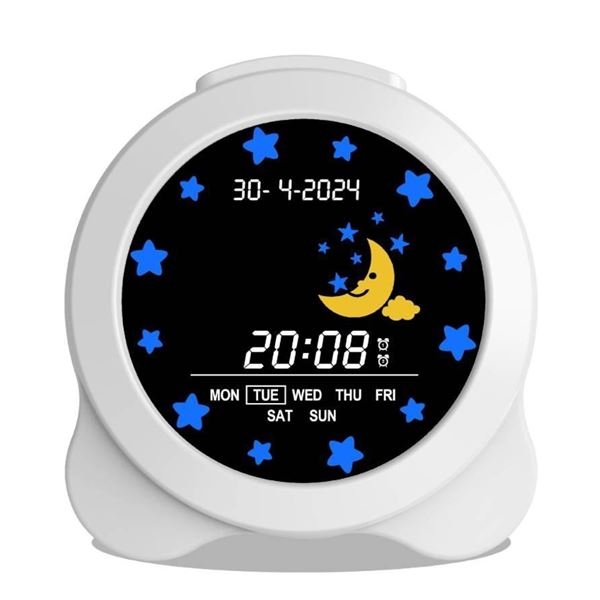 Kidz Sleep Trainer Alarm Clock – Kid’s Digital Alarm Clock for Sleep Training, LCD