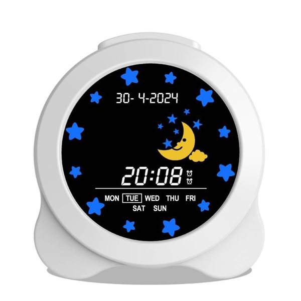 Kidz Sleep Trainer Alarm Clock – Kid’s Digital Alarm Clock for Sleep Training, LCD