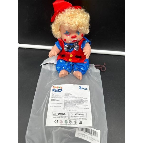 SmileSkiddo Cute Clown Doll in Red Outfit for Ages 3+