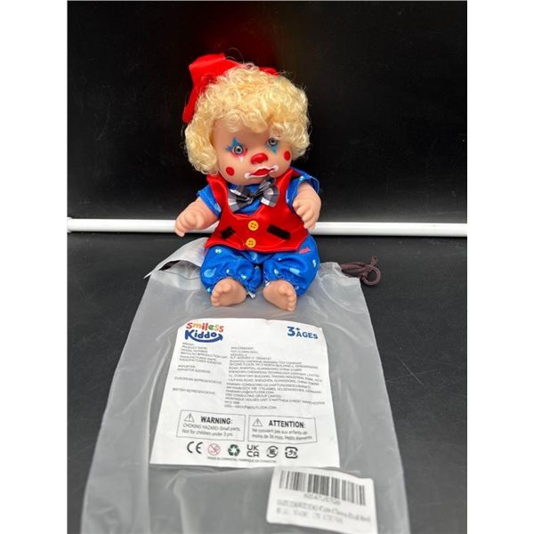 SmileSkiddo Cute Clown Doll in Red Outfit for Ages 3+