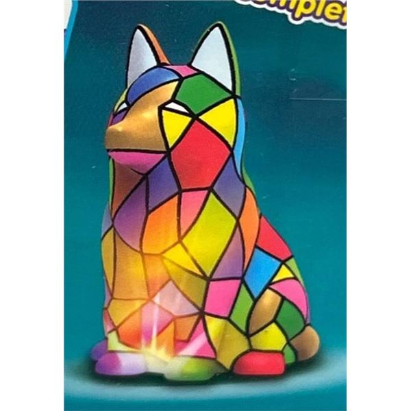 Paint Your Dog Lamp Kit with 12 Watercolor Colors and 2 Brushes for Ages 6+