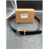 Image 1 : HOTWILL Reversible Black and Coffee Leather Belt with Gold Buckle