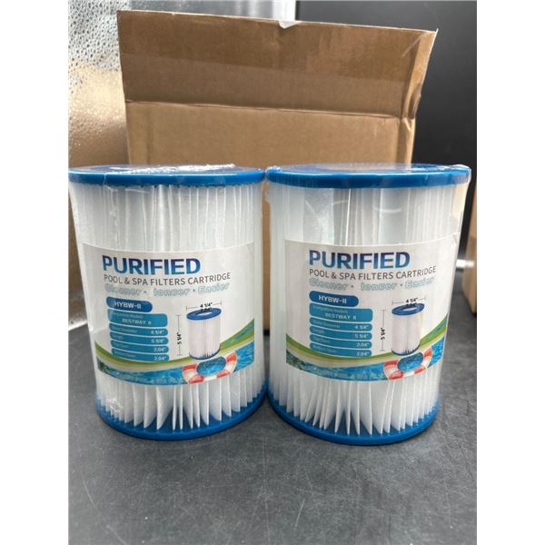Purified Pool & Spa Filters Cartridge HYBW-II Pack of 2