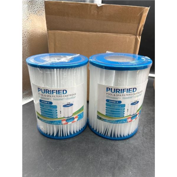 Purified Pool & Spa Filters Cartridge HYBW-II Pack of 2