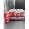 Image 1 : Clean Cause Sparkling Yerba Mate Watermelon Mint 12 x 473ml Cans
