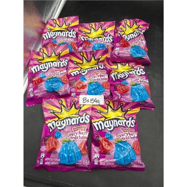 Maynards Swedish Berries Very Berry 154g Bags – 8 Pack