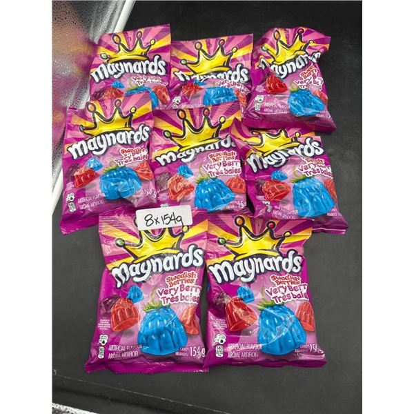 Maynards Swedish Berries Very Berry 154g Bags – 8 Pack