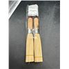 Image 1 : Bamboo Whisk and Wok Brushes Set with Wooden Handles