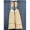 Image 3 : Bamboo Whisk and Wok Brushes Set with Wooden Handles