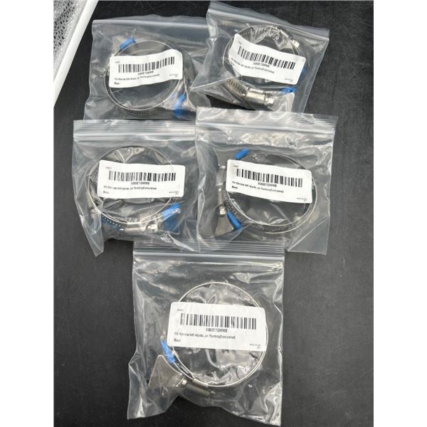 Lot of 5 Hose Clamps
