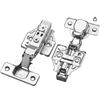 Image 1 : Lot of 8 Sets Half Overlay 105° Soft Close Frameless Kitchen Cabinet Hinges Clip-on European Cabinet