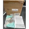 Image 3 : Lot of 8 Sets Half Overlay 105° Soft Close Frameless Kitchen Cabinet Hinges Clip-on European Cabinet