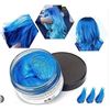 Image 1 : HTRUIYATY Blue Hair Color Wax, Wash-Out Formula – 2 tins