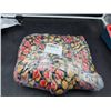 Image 2 : Plush Giant Snake Toy in Yellow and Black Body Design with Red Accents