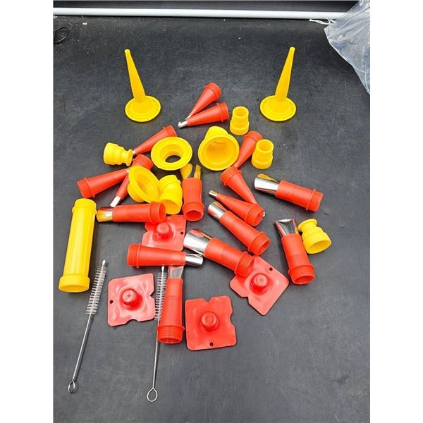 Assorted Baking and Decorating Tools with Cleaning Brushes