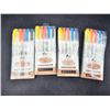 Image 1 : Set of Four Packs of KINBOR Highlighters in Assorted Colors