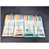 Image 2 : Set of Four Packs of KINBOR Highlighters in Assorted Colors