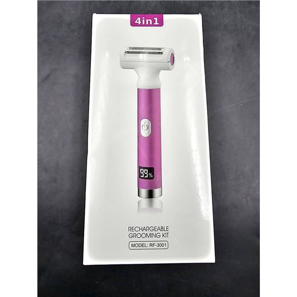 4-in-1 Rechargeable Grooming Kit Model RF-3901 with Digital Display