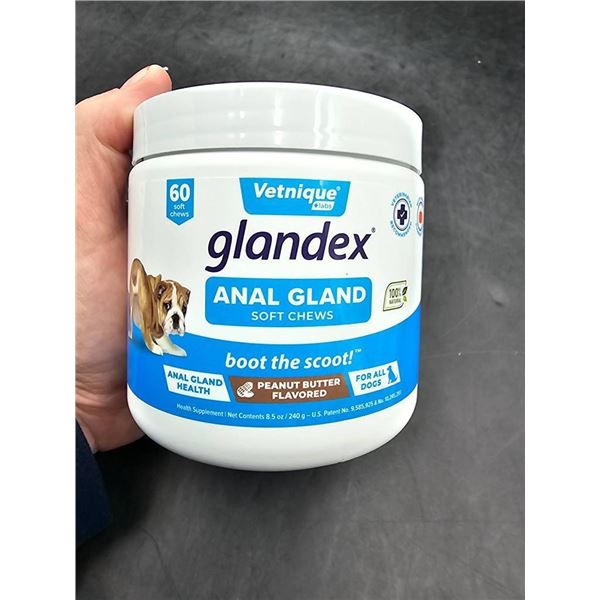 Vetnique Labs Glandex Anal Gland Soft Chews for Dogs, 60-Count